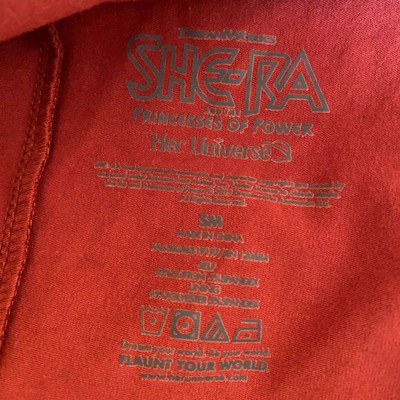 Her Universe She-Ra And The Princesses Of Power T-Shirt Size S Mesh Panel Orange - Picture 15 of 15